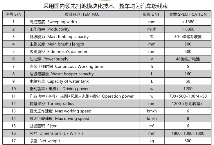 洁路宝驾驶武山扫地机1400